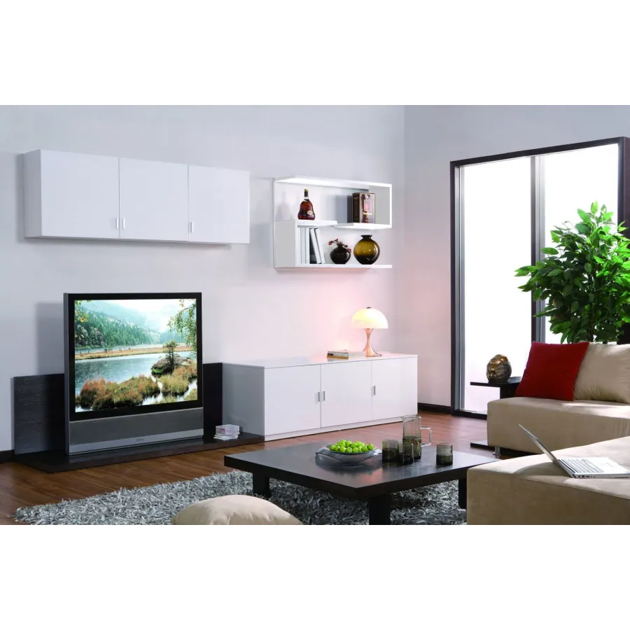Półki wiszące SIS Białe do montażu na ścianie 120x30x80 cm